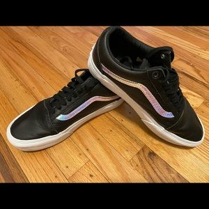Women’s Leather Platform Vans Size 9